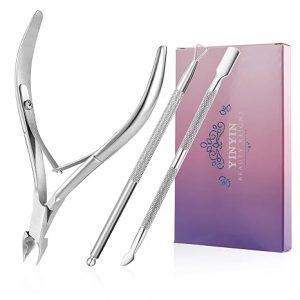 Cuticle Trimmer with Cuticle Pusher and Cutter