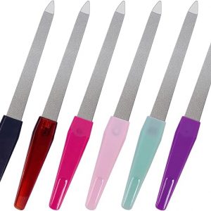 Metal Nail File (6 Pcs), Nail Files for Natural Nails